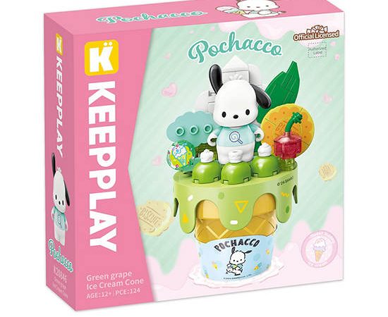 KEEPPLEY Block Toy Green Crispy Cone Pochacco Multi-Color