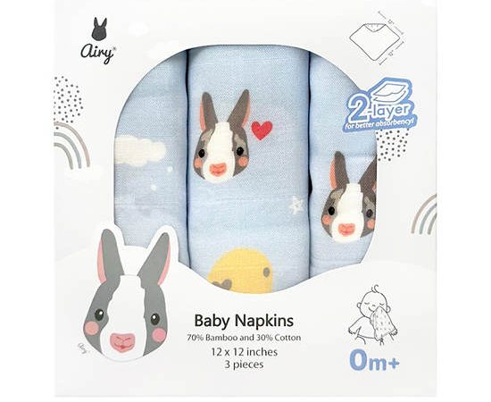 Airy Bedding Infant Napkin Airy Pack 3 pcs