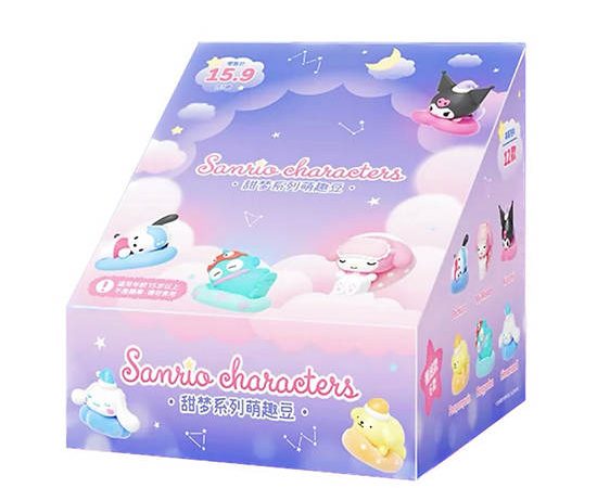 SANRIO Figure Blind Box Whole Box Mix Characters Beans Sweet Dream Multi-Color