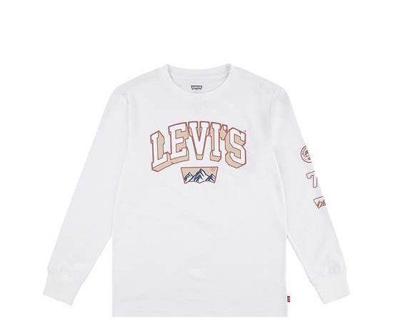 LEVI'S KIDS Boy T-shirt Academic Explorer Long Sleeves Bright White
