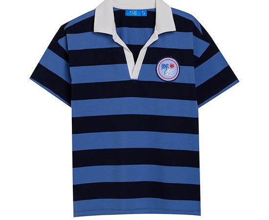 FOF KIDS Boy Polo Shirt Short Sleeves Dark Blue