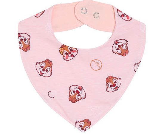 Angel Baby Girl Infant Bib Chip'n Dale Pink