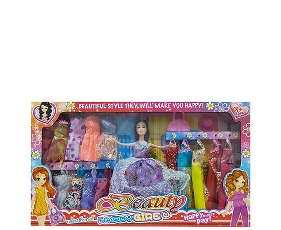 WISHER TOY Doll Set Beauty Happy Girls Multi-Color