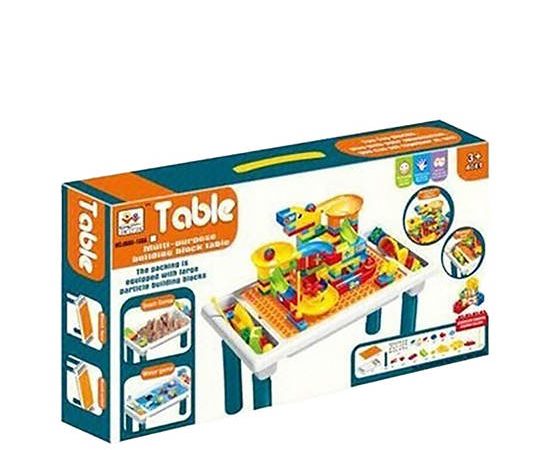 WISHER TOY Toy Set Building Block Table Multi-Color