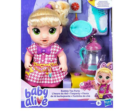 BABY ALIVE Doll Bubbly Tea Party Lala Multi-Color