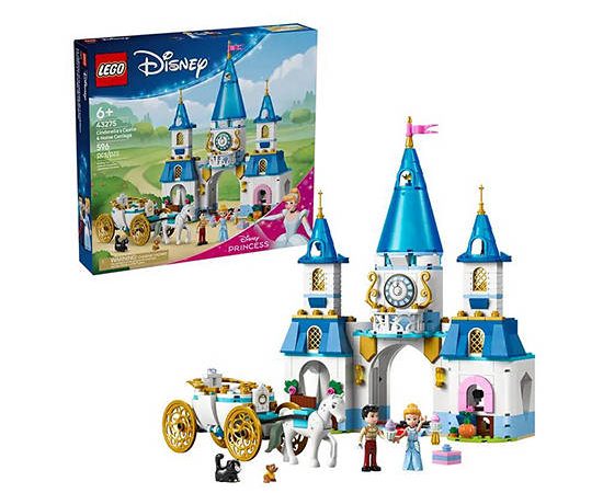 LEGO Block Toy Cinderella's Castle & Horse Carriage 43275 Multi-Color