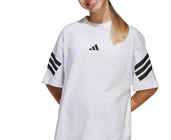 ADIDAS KIDS Unisex Kids T-Shirt Future Icons 3-Stripes White
