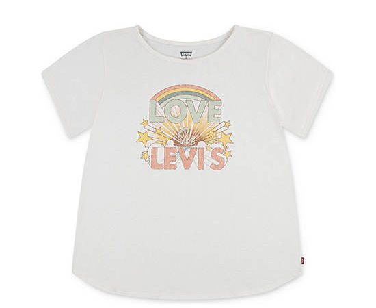 LEVI'S KIDS Girl Toddler T-Shirt Double Cuff Gardenia