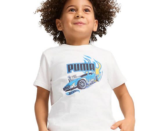 PUMA KIDS Boy Toddler Tee Puma X Hot Wheels Graphic Puma White