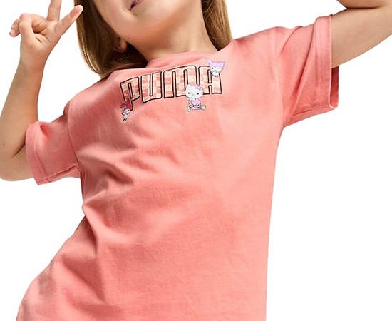 PUMA KIDS Girl Toddler Tee Puma X Hello Kitty And Friends Relaxed Graphic Pink Fruit