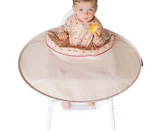TIDY TOT Toddler Bib & Tray Set Sand