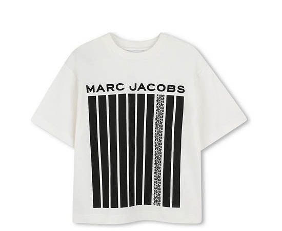 MARC JACOBS KIDS Boy T-Shirt Short Sleeves Graphic Logo Barcode Print