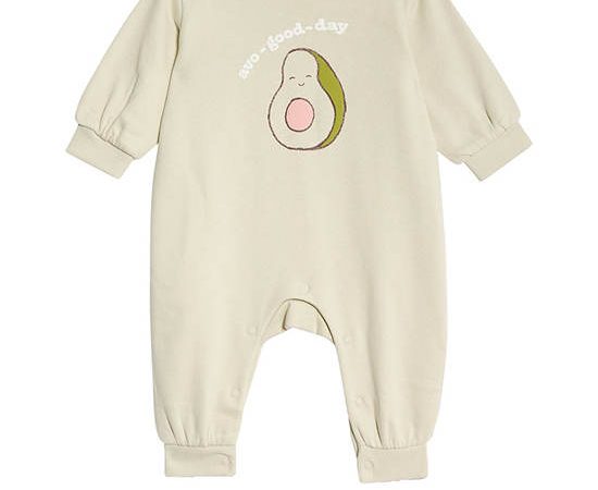 MARKS & SPENCER KIDS Girl Toddler Romper Cotton Rich Slogan Green Mix