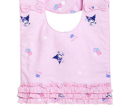 SANRIO Girl Infant Bib Kuromi Plum