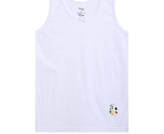 ANGEL KIDS Girl Tank Top Back To School Disney Print White