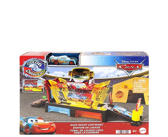 Cars Toy Vehicle Color Changers Race Ready Car Wash and Lightning Mcqueen JBM70 Multi-Color