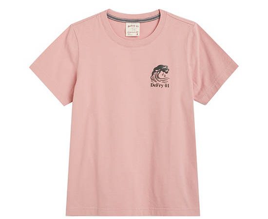 DeFry 01 Boy T-Shirt Short Sleeves Print Pink