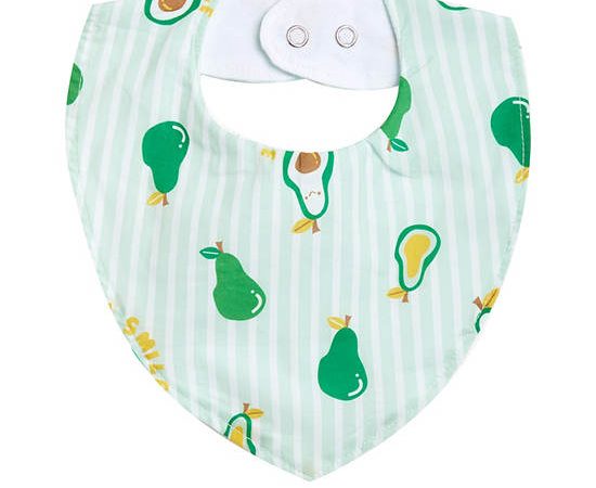 Angel Baby Unisex Infant Bib Avocado Print Green