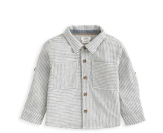 MAMAS & PAPAS Boy Toddler Shirt Pinstripe Blue