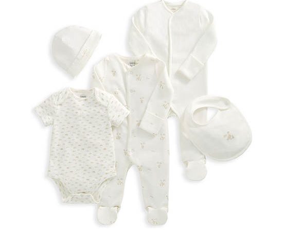 MAMAS & PAPAS Unisex Toddler Set Duckling 5 Pcs Beige
