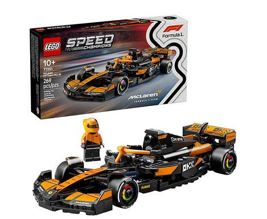 LEGO Block Toy Mclaren F1 Team MCL38 Race Car 77251 Black/Yellow