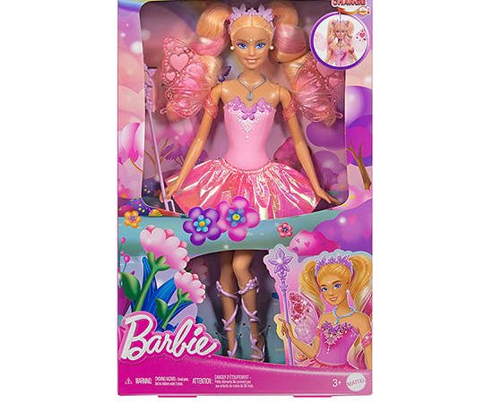 BARBIE Fairy Doll with Toy Wand & Fashion Accessories Multi-Color