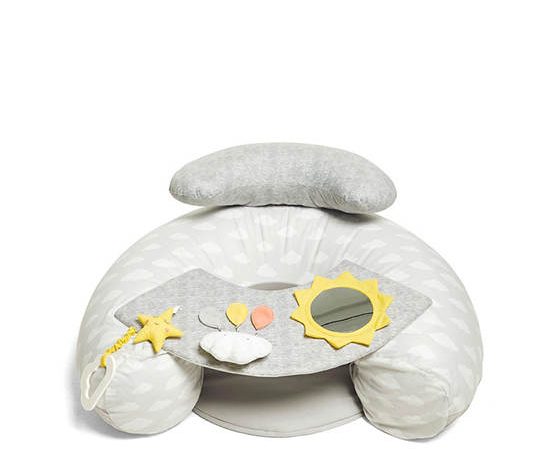 MAMAS & PAPAS Playmat Baby Floor Seat Dream Upon A Cloud White Gray