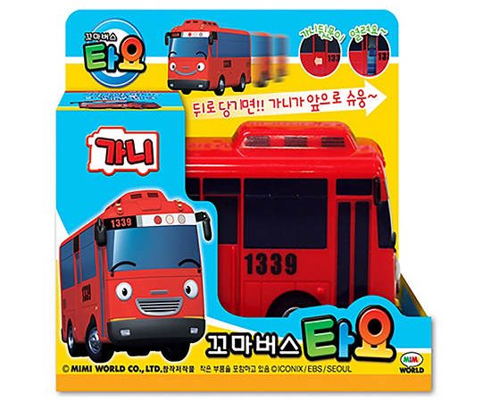 TAYO The Little Bus Vehicle Toy Gani Tayo The Little Bus Push and Go Red