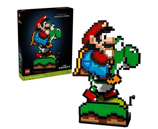LEGO Block Toy Super Mario World : Mario & Yoshi 71438 Multi-Color