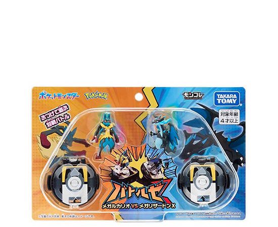 POKEMON Battle Figure No.3 Mega Lucario & Mega Charizard X Multi-Color
