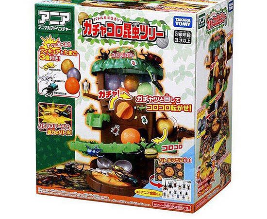 ANIA Gachapon Machine Toy Insect Tree Multi-Color