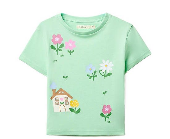 SFERA KIDS Girl T-Shirt Basic Light Green