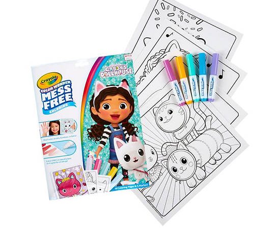CRAYOLA Coloring Page Mess Free Color Wonder Gabby'S Dollhouse