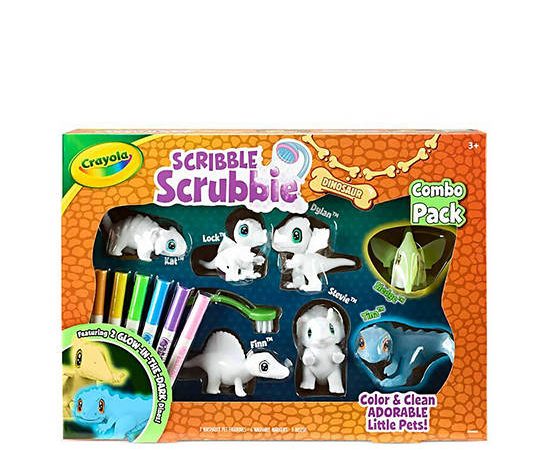 CRAYOLA Playset Combo Pack Scribble Scrubbie Dinosaur
