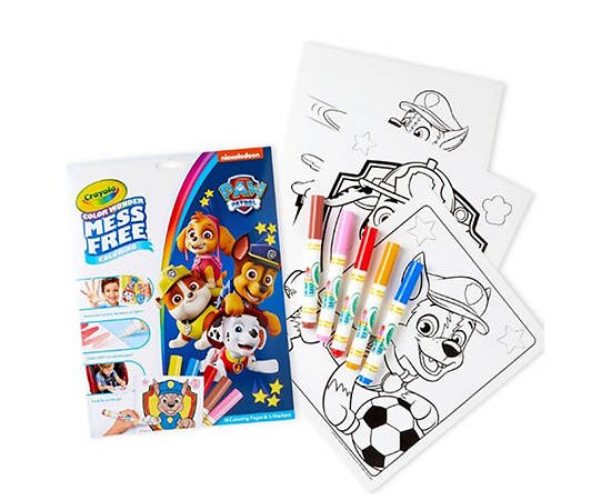 CRAYOLA Aaua Pups Coloring Page Mess Free Color Wonder Paw Patrol