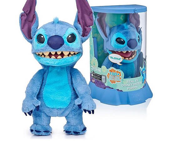 DISNEY STITCH Plush Stitch Real FX Puppetronic Disney Blue