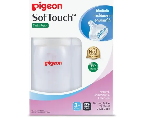 PIGEON ขวดนมPPWN 240 มล จุกซอฟท์ทัช M