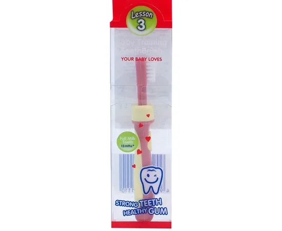 PIGEON Training Toothbrush Step 3 Pink