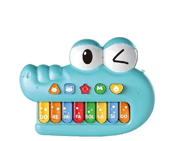 WANGDEK Toy Dinosaur Piano Light & Music Multi-Color