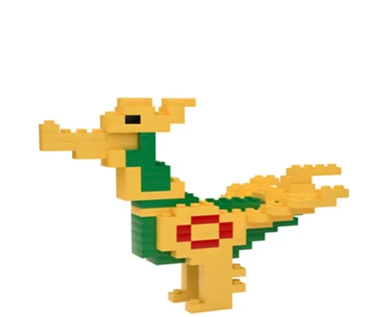 MEGA BLOKS Love Thailand 3 Golden Swan Figure 3DX114 Multi-Color