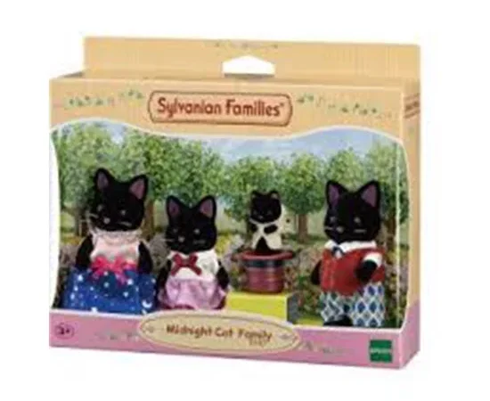 SYLVANIAN FAMILIES Midnight Cat Family 55304 Multi-Color
