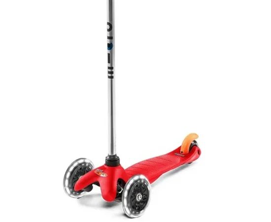 MICRO Scooter Mini Micro Classic LED Aqua Red