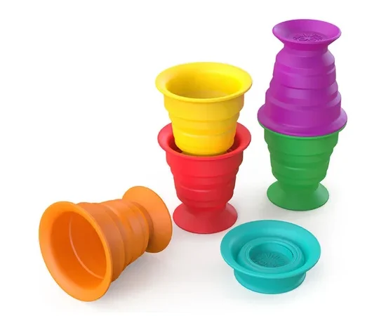 BABY EINSTEIN Squish & Stack Cups BE12494 Multi-Color