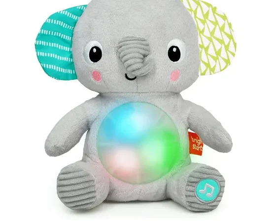 BRIGHT STARTS Hug-A-Bye Baby Elephant BS12498 Light Grey