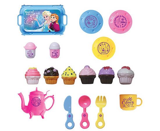 TOYS MART Toy Cupcake Tea Set Frozen Multi-Color