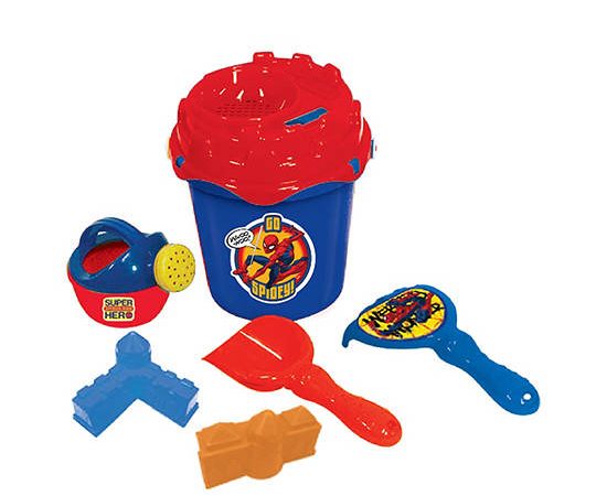 TOYS MART Toy Sand Scoop Set Spiderman Multi-Color