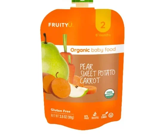 ONLY ORGANIC Organic Baby Food Pear Sweet Potato Carrot 99 g