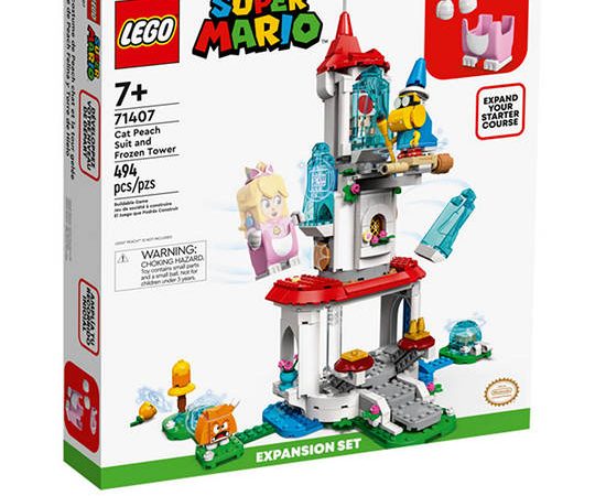 LEGO Super Mario Cat Peach Suit and Frozen Tower Expansion Set 71407 Multi-Color