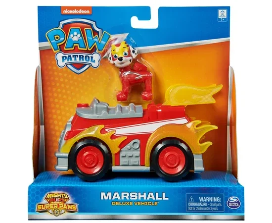 PAW PATROL Mighty Pups Vehicles-Marshall Red