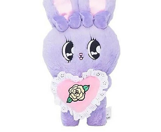 ESTHER BUNNY Plush With Heart Esther Bunny Purple